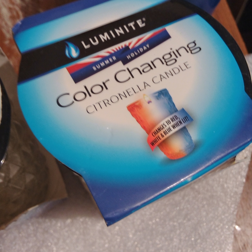 Luminite color changing citronella candles led lights new One